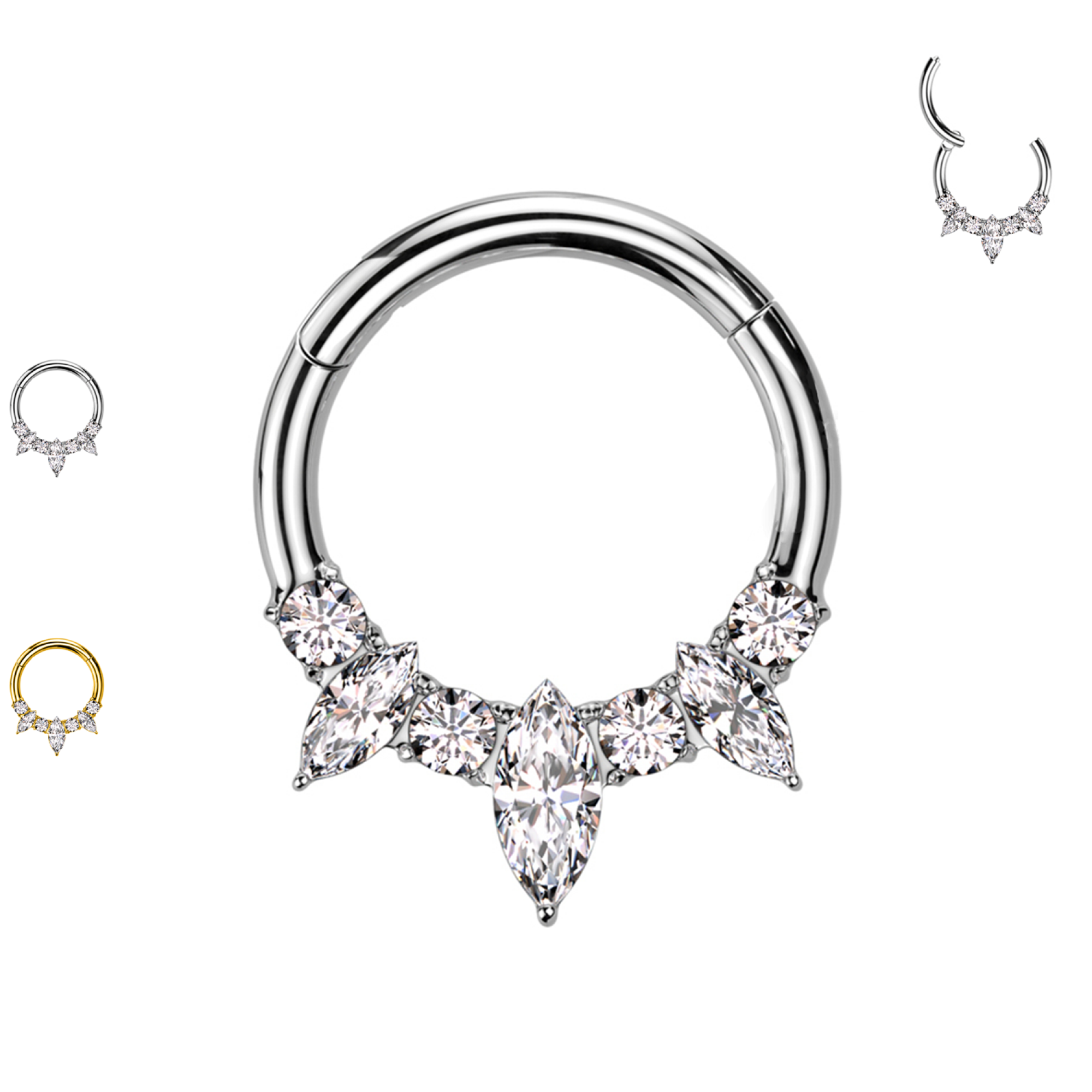 Piercing Cerchio Clicker Goccia