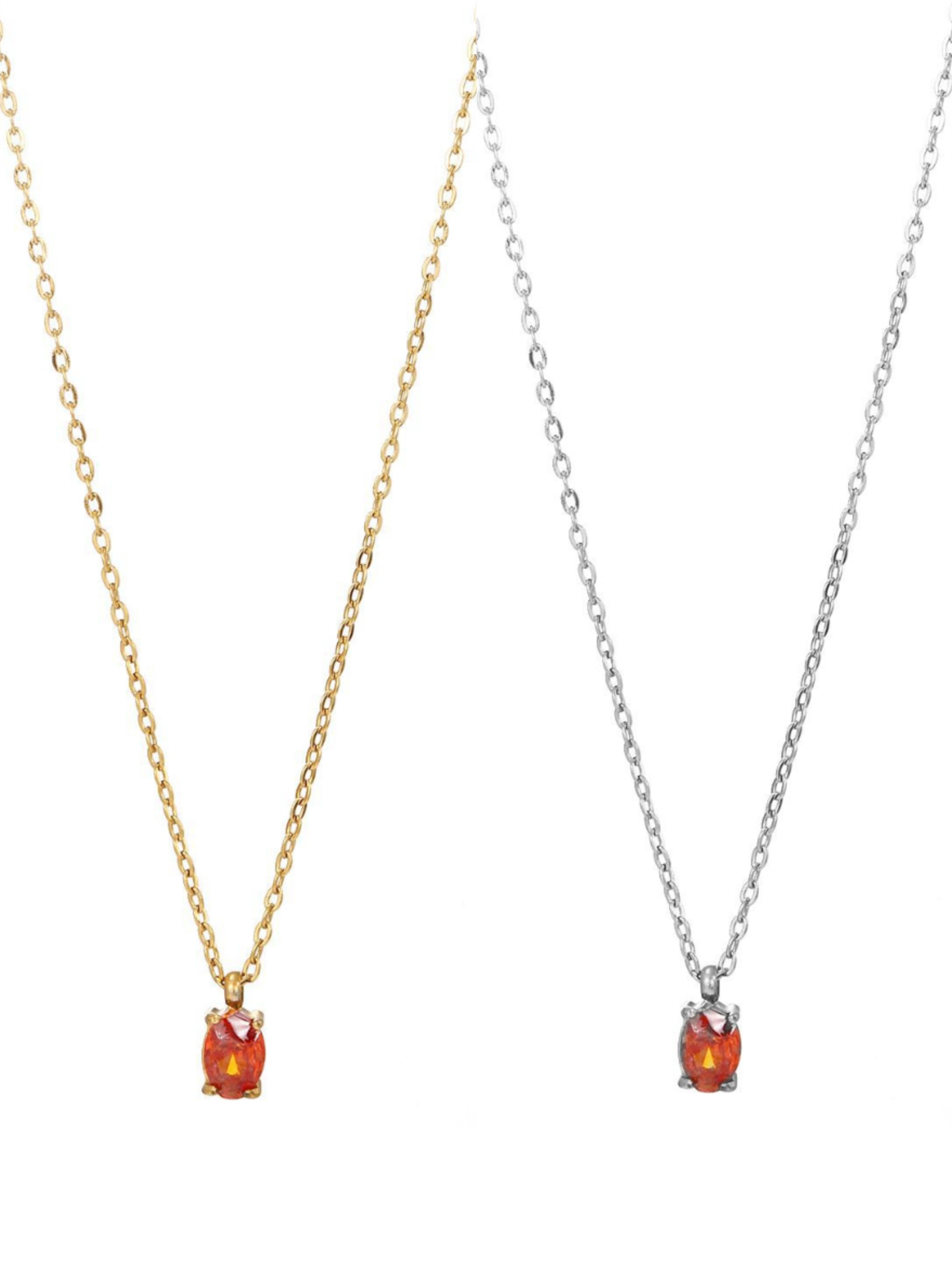 Collana sgranelli ovali