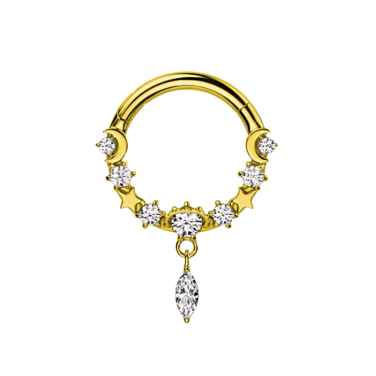 Piercing Cerchio Clicker goccia pendente