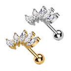 Piercing 5 petali di loto