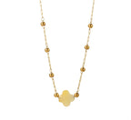 Collana pietra naturale - Quadrifoglio