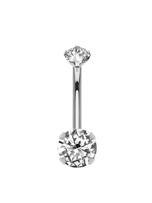 Piercing Ombelico Doppio zircone