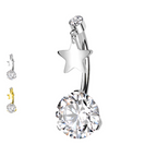 Piercing Ombelico Stella e Zircone