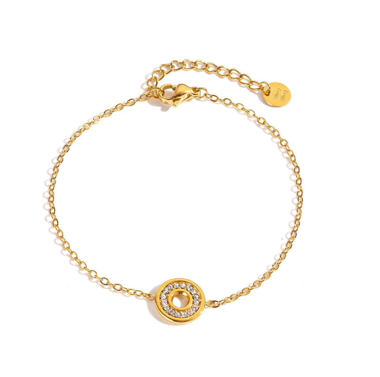 STOP&GO-Bracciale cerchio con zircone