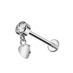 Piercing Cuore e Zirconi Titanio