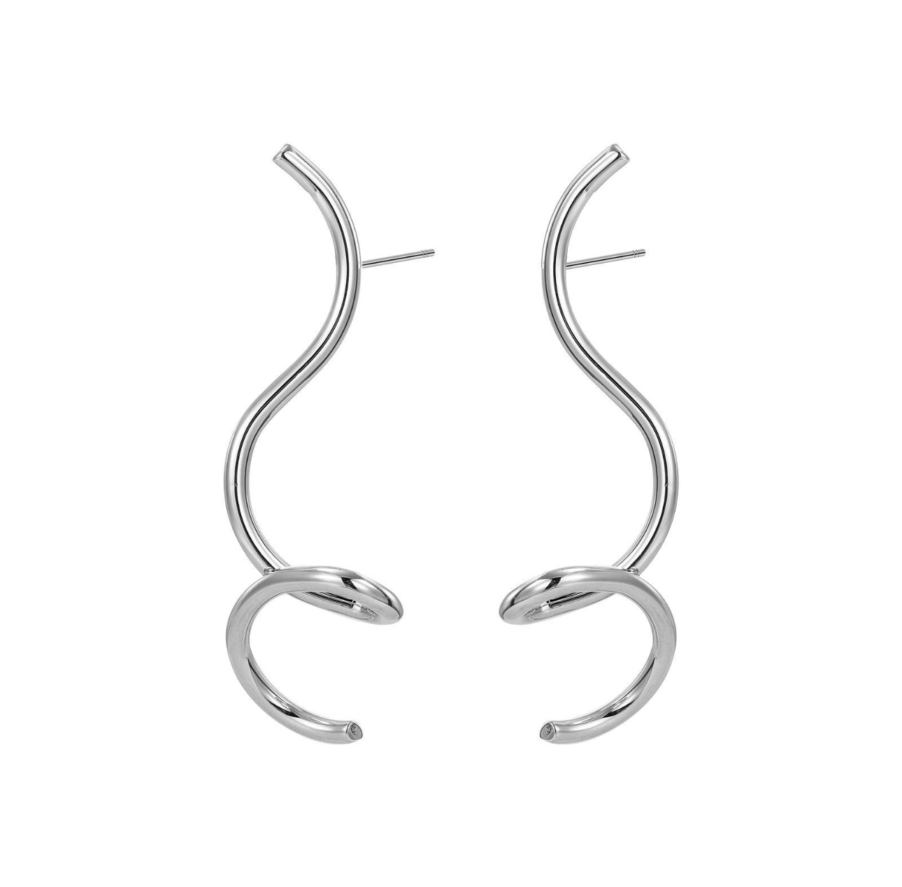 Orecchini rami curvati