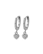 Orecchini Hoop Mini Love pendente