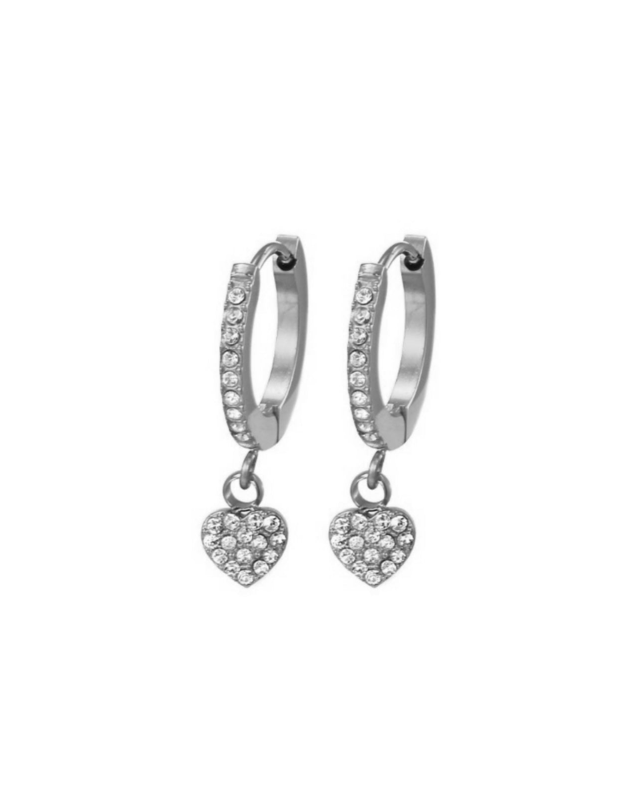 Orecchini Hoop Mini Love pendente