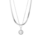 STOP&GO-Collana doppia snake e Perla