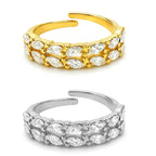 Anello aperto-Brillia Foglia