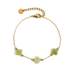 Bracciale pietre naturali - Quadrifoglio