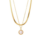 STOP&GO-Collana doppia snake e Perla