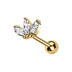 Piercing 3 petali di loto