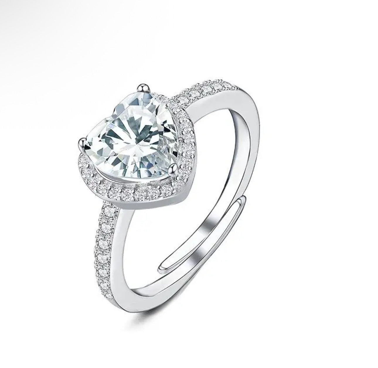 Anello Cuore Regolabile