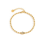 Bracciale a sfere zircone stella