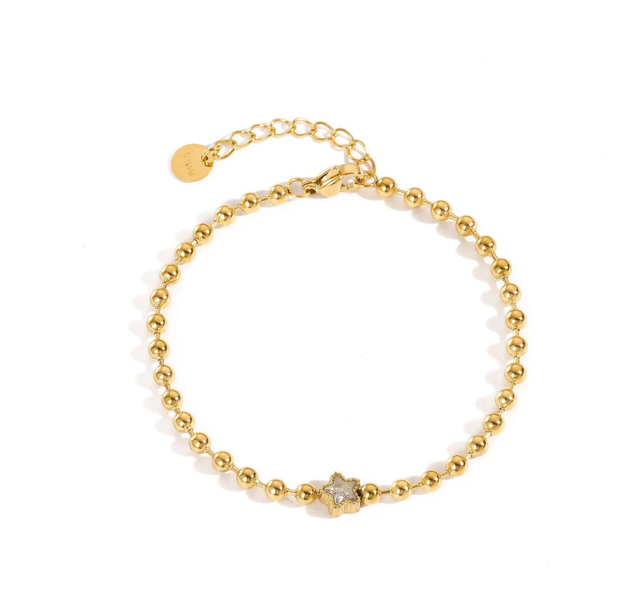 Bracciale a sfere zircone stella