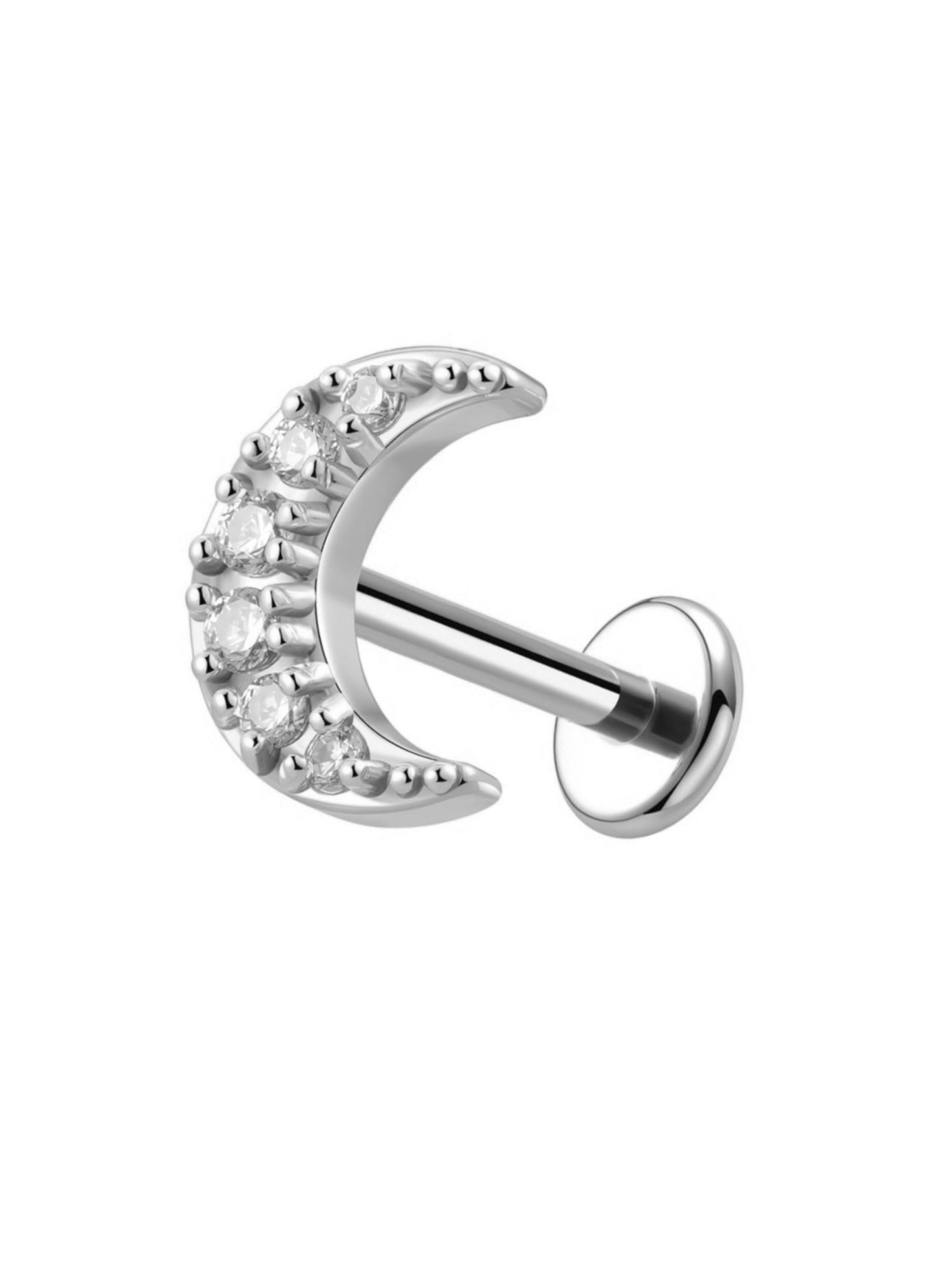 Piercing Mezzaluna con Zirconi