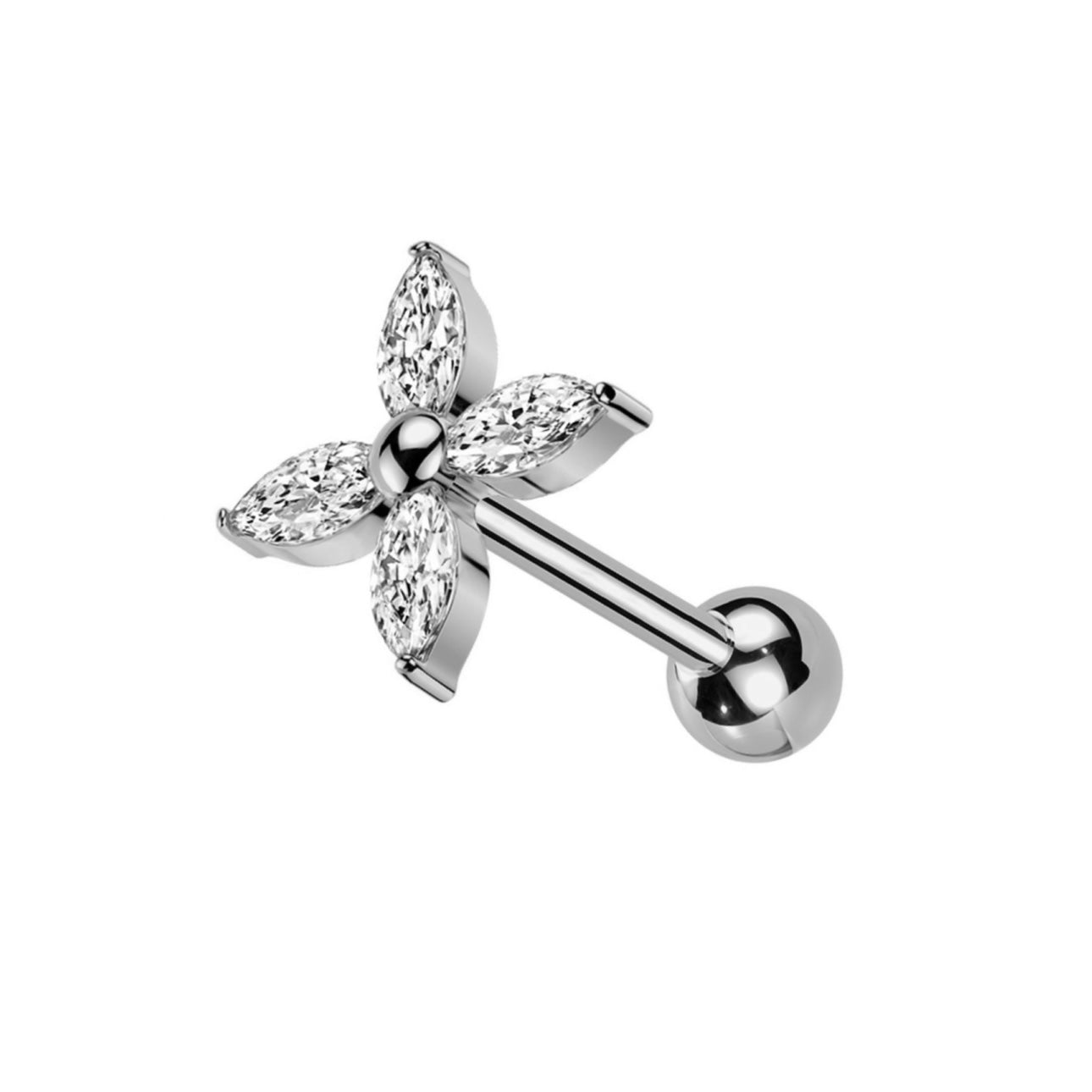 Piercing Fiore a 4 petali