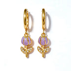 Orecchini Hoop Tulipano Pastel