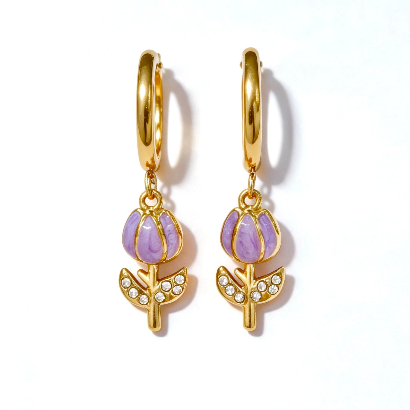 Orecchini Hoop Tulipano Pastel