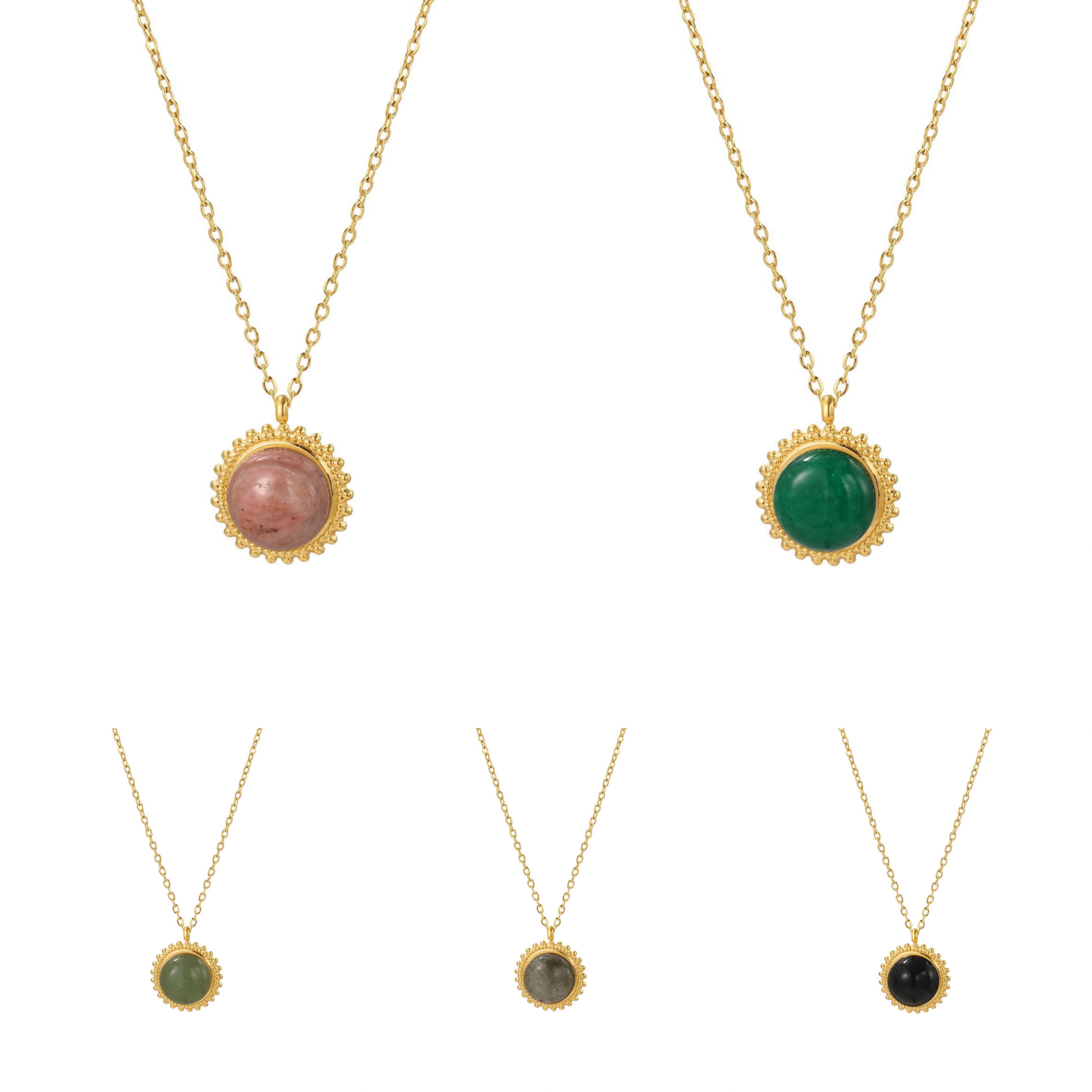 STOP&GO-Collana pietra naturale