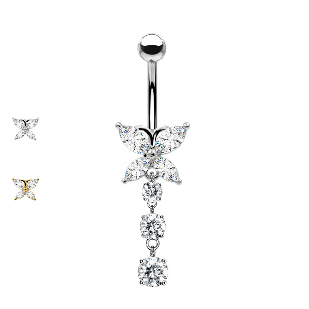 Piercing Ombelico Farfalla