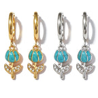 Orecchini Hoop Tulipano Pastel