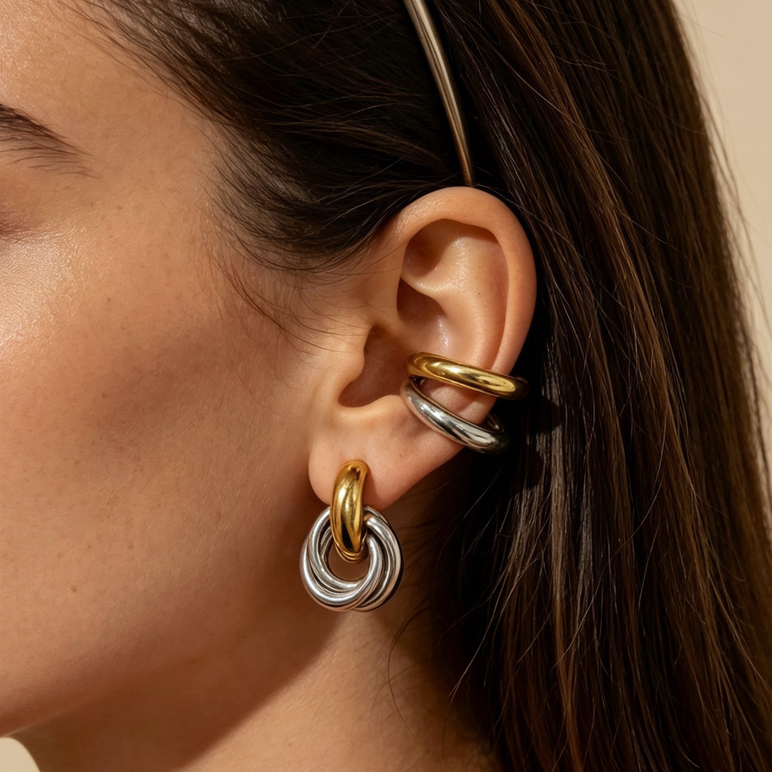 Ear cuff Bicolore