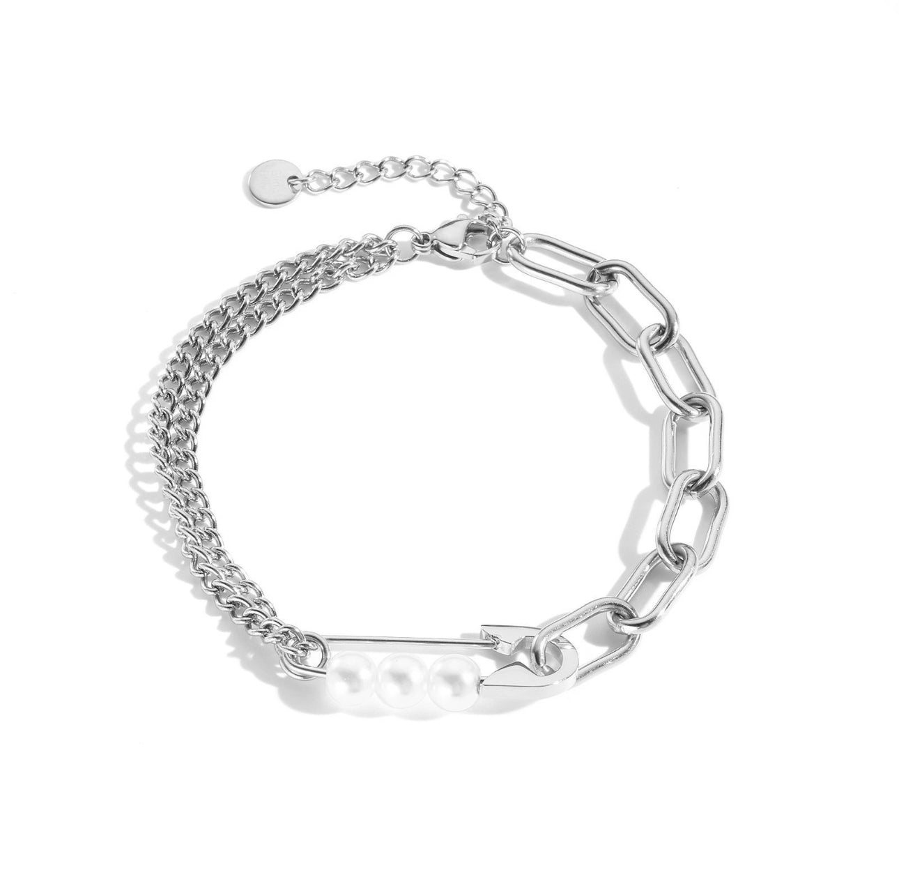 STOP&GO-Bracciale fermaglio con perla