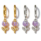 Orecchini Hoop Tulipano Pastel