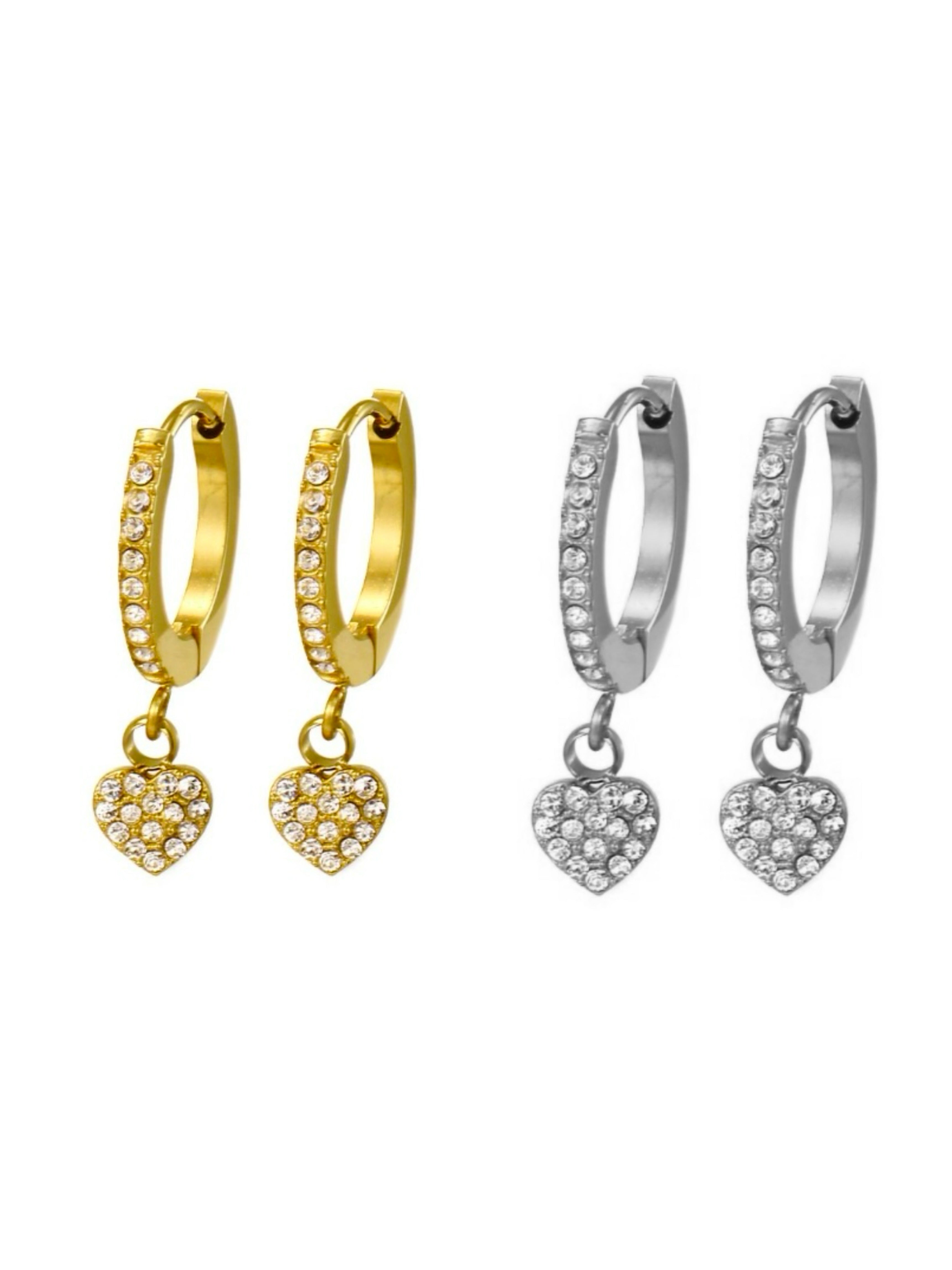 Orecchini Hoop Mini Love pendente