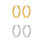 STOP&GO-Orecchini Hoop Esagono