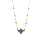 Collana pietra naturale - Quadrifoglio