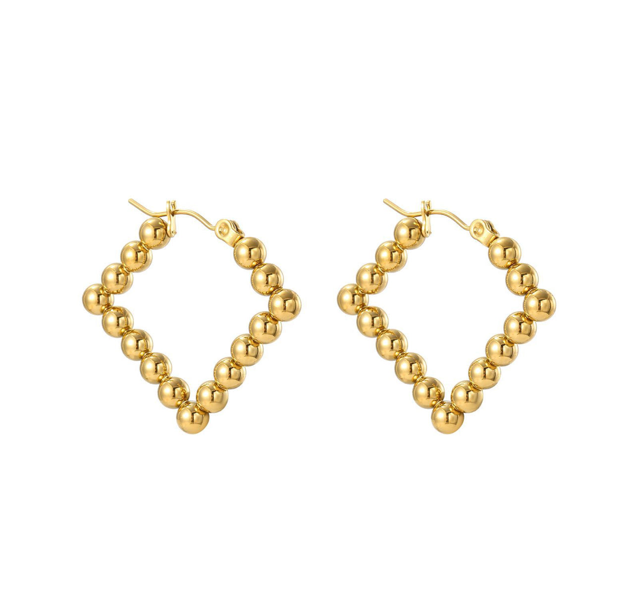 STOP&GO-Orecchini infinity ball rombo