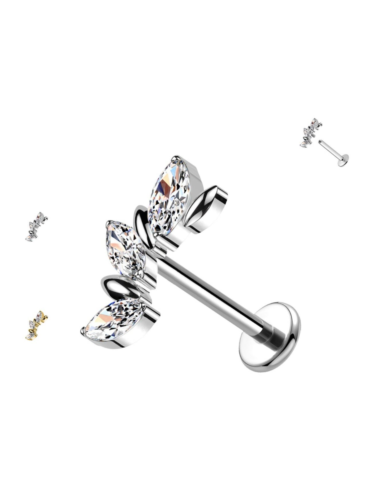 Piercing Ali con Zirconi