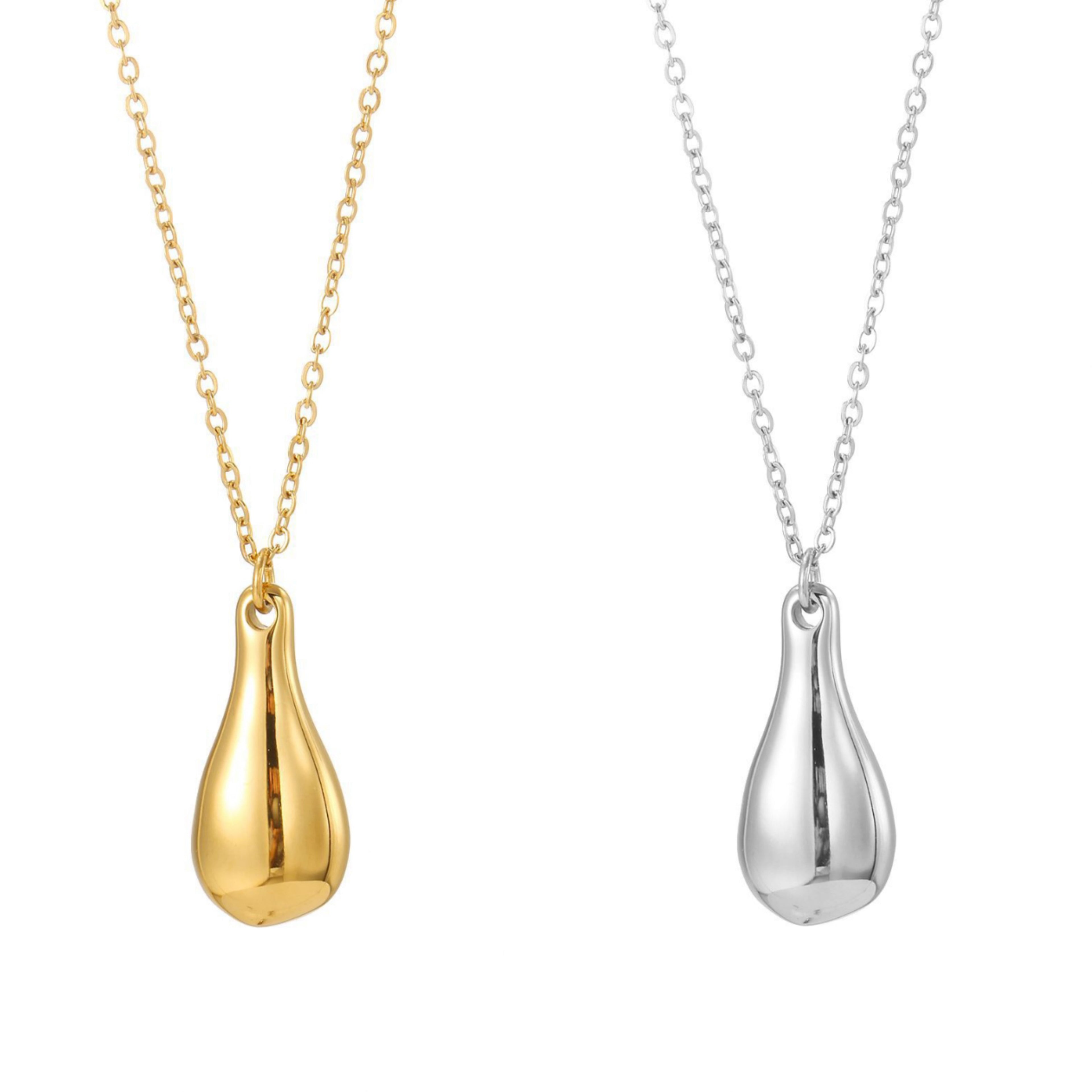 STOP&GO-Collana goccia irregular