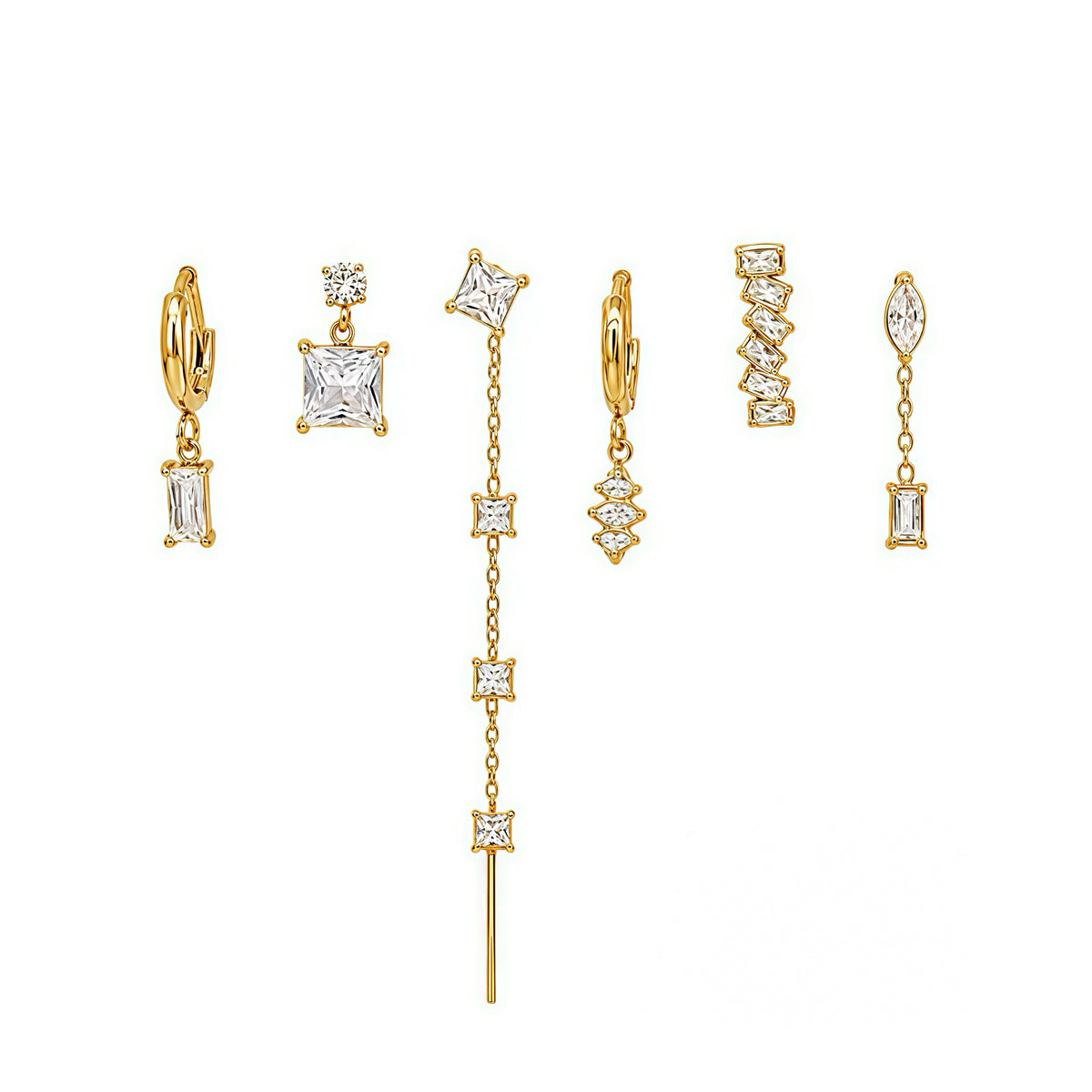 Orecchini set baguette