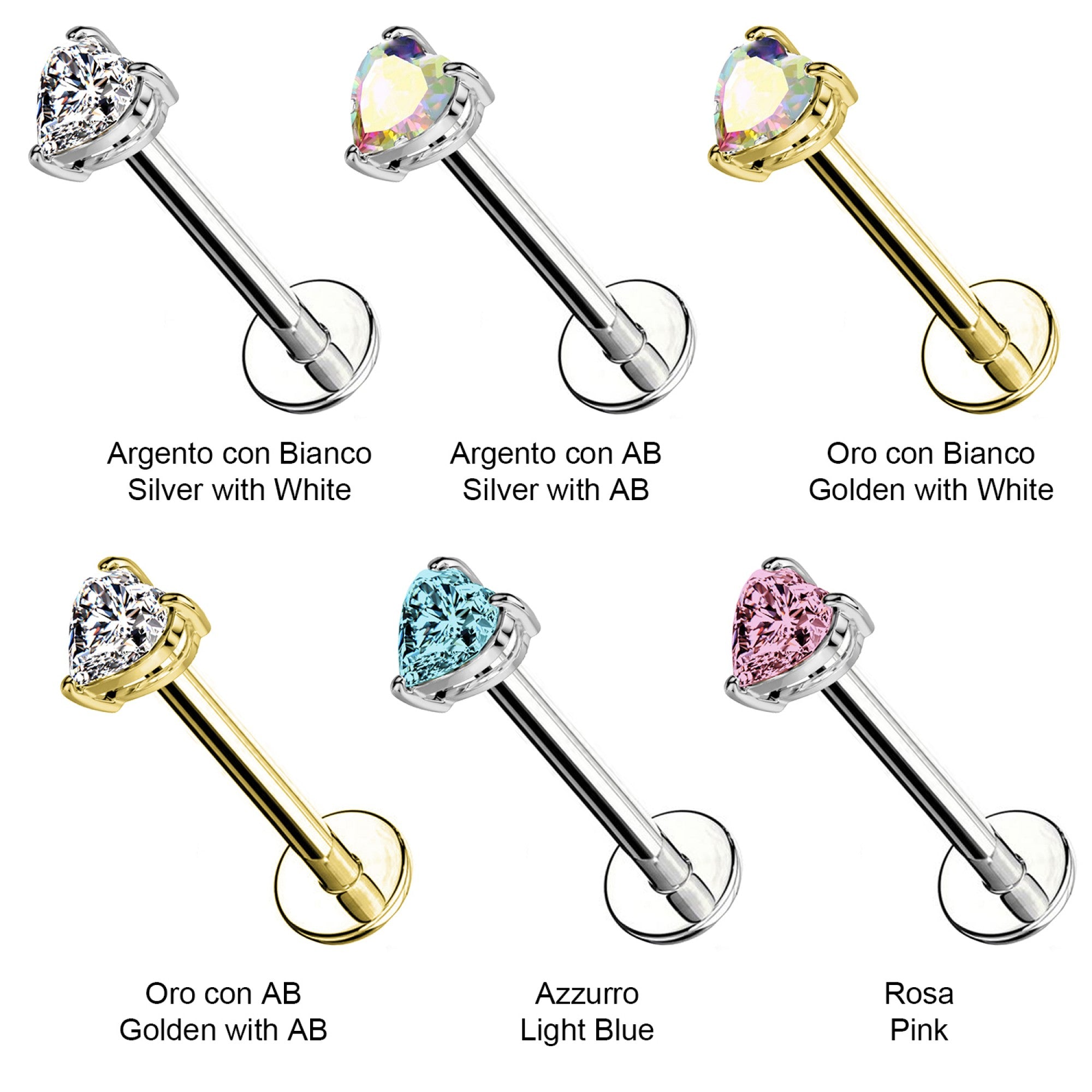 Piercing Push-in Cuore