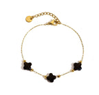 Bracciale pietre naturali - Quadrifoglio