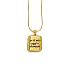 Collana Medaglia Rettangolo Personalizzabile