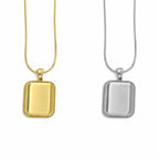 Collana Medaglia Rettangolo Personalizzabile