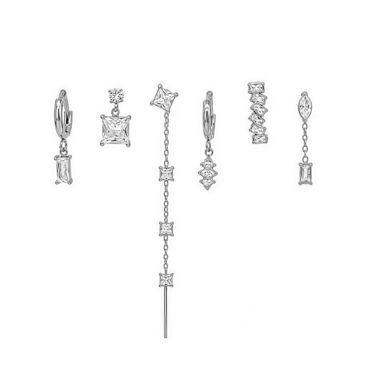 Orecchini set baguette