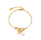 STOP&GO-Bracciale fiocco con perla
