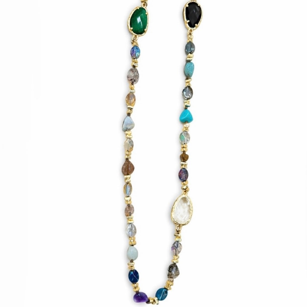 Collana Pietra Naturale (80+5)
