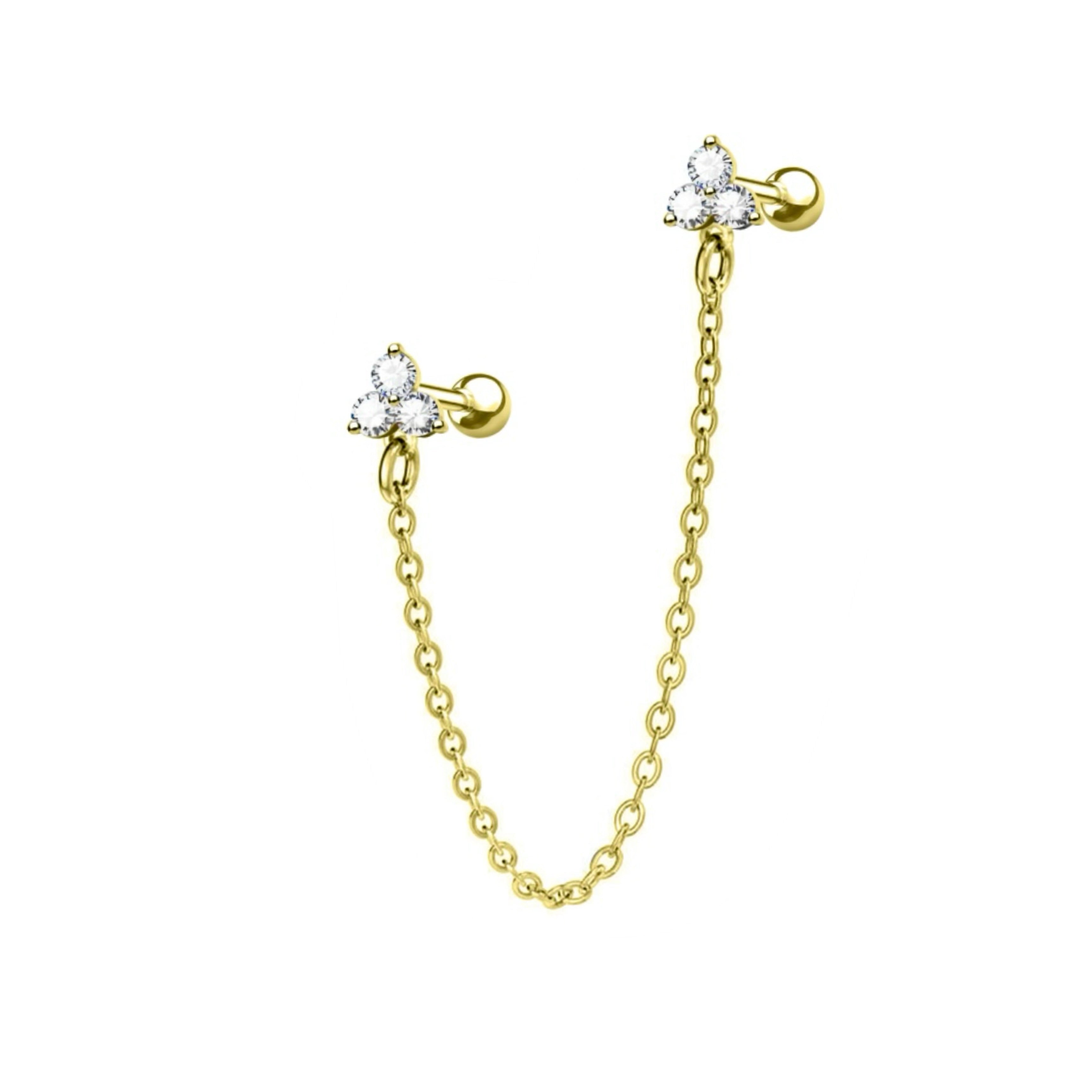 Piercing Trilumi con Catena