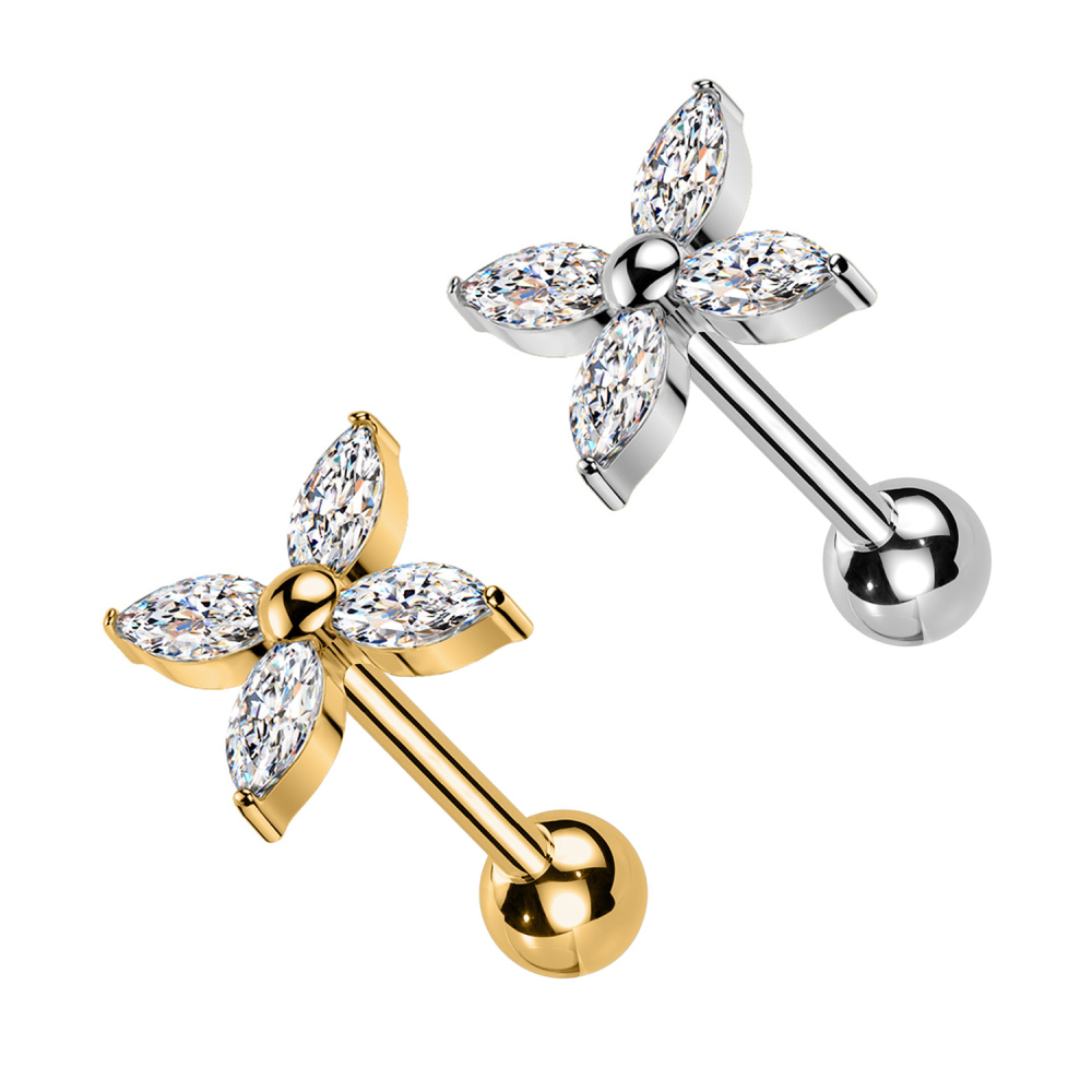 Piercing Fiore a 4 petali