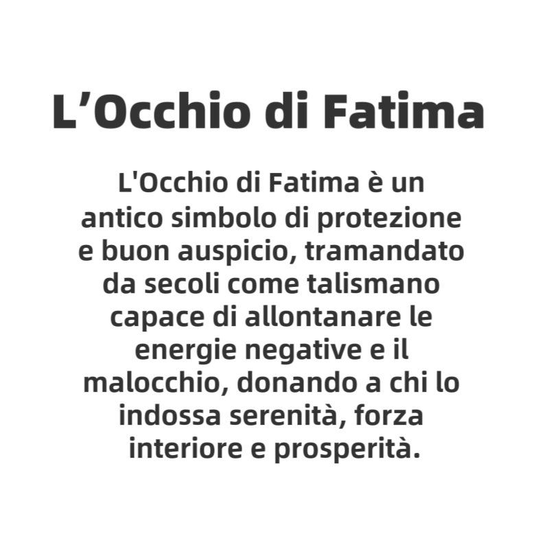 STOP&GO-Bracciale L’Occhio di Fatima