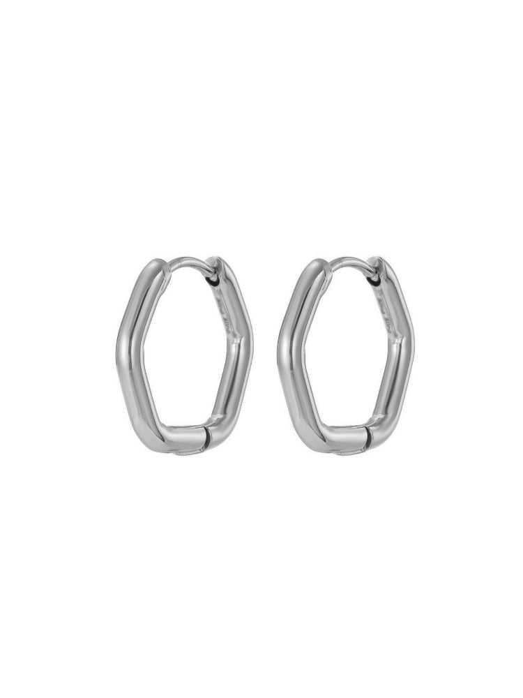 STOP&GO-Orecchini Hoop Esagono