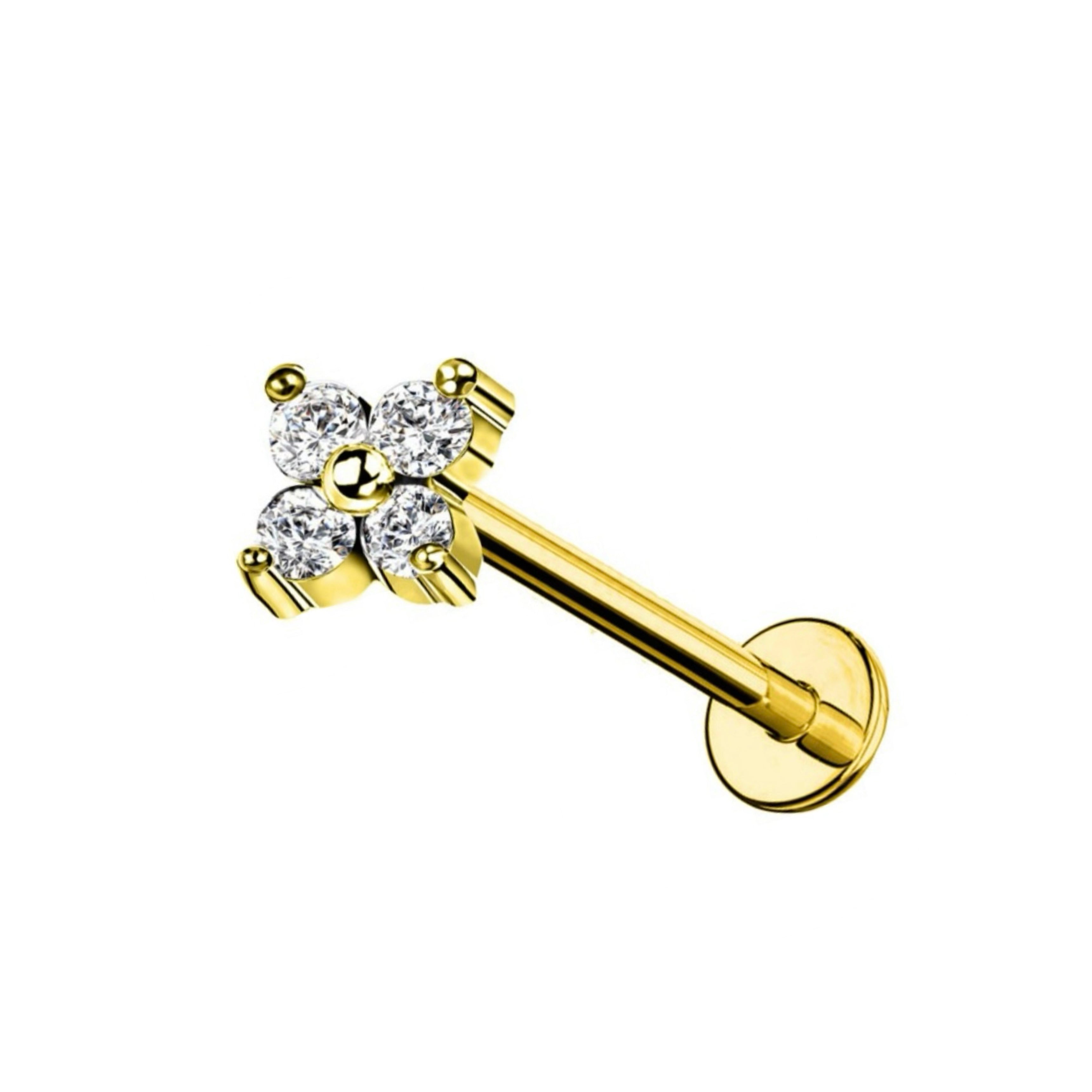 Piercing Fiore con 4 petali