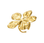 Anello petalo martellato